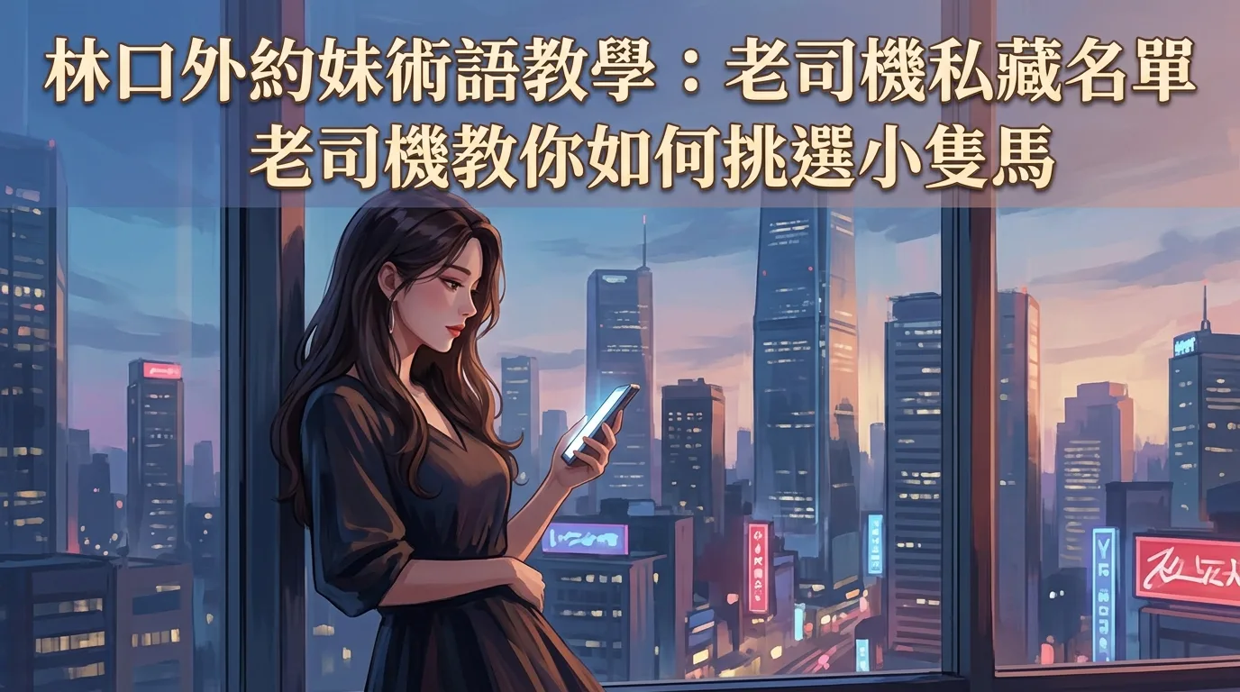 林口外約妹術語教學:老司機私藏名單,老司機教你如何挑選小隻馬